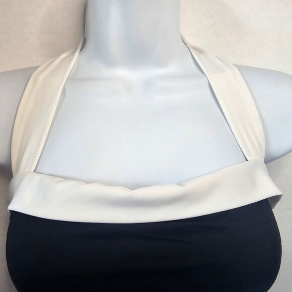 Lauren Ralph Lauren Bel Air One-Piece Swimsuit BLK/WHT SZ 6 W/TUMMY CONTROL - Picture 3 of 8